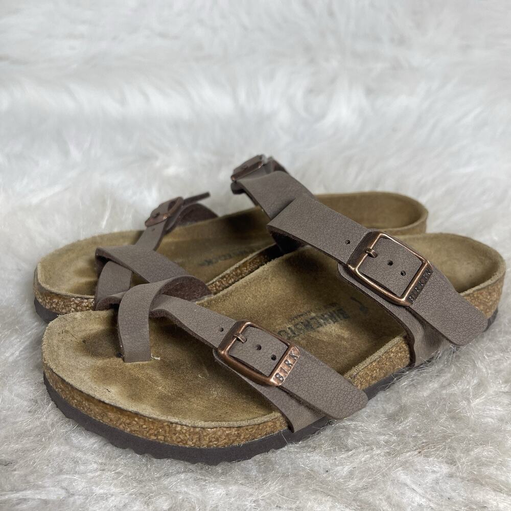Birkenstock Mayari Birko-Flor Mocha Sandals Kids EU 32, US 1 Narrow Germany